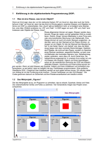 1 Einführung in die objektorientierte Programmierung