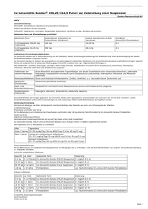 Co-Amoxicillin Sandoz ® 156,25/312,5 Pulver zur