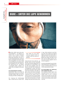 BUßE – UNTER DIE LUPE GENOMMEN