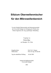 Silizium Oberwellenmischer für den Mikrowellenbereich