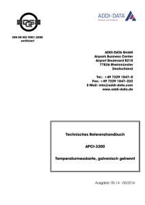 Technisches Referenzhandbuch APCI-3200 - ADDI-DATA