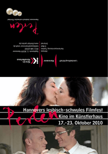 Hannovers lesbisch-schwules Filmfest Kino im Künstlerhaus 17.