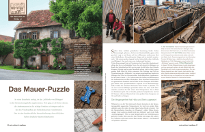Das Mauer-Puzzle - JaKo Baudenkmalpflege