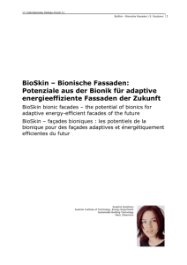 BioSkin – Bionische Fassaden: Potenziale aus der Bionik für