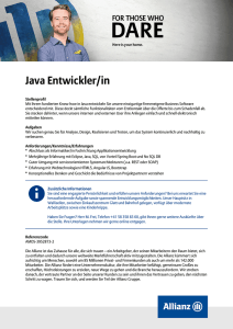 Java Entwickler/in