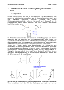 1.0 Nucleophile Addition an das ungesättigte Carbonyl