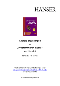 Android-Ergänzungen „Programmieren in Java“