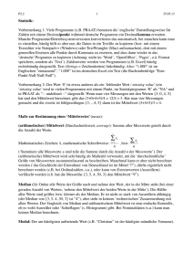 Vorbemerkung 1: Viele Programme (zB PRAAT)