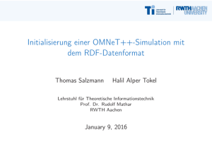 Initialisierung einer OMNeT++-Simulation mit dem - RWTH