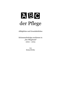 ABC der Pflege - Roland Brühe online