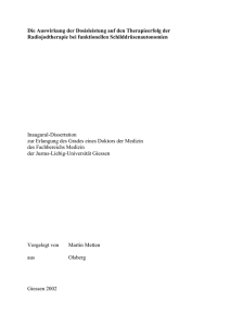 Die Auswirkung der Dosisleistung auf den Therapieerfolg der