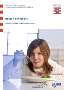 Hessen schmeckt! - Schule und Gesundheit Hessen