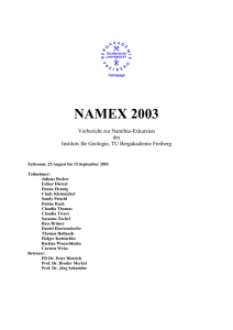 namex 2003 - Institut für Geologie