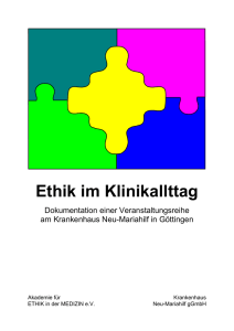 Ethik im Klinikallttag