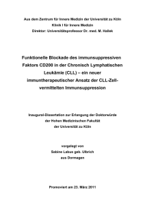 Funktionelle Blockade des immunsuppressiven Faktors CD200 in