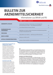 bulletin zur arzneimittelsicherheit - Paul-Ehrlich