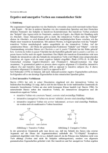 Ergative und unergative Verben aus romanistischer Sicht