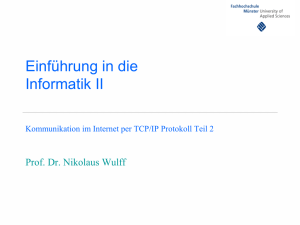 Rechnernetze mit TCP/IP II