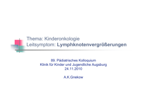 Lymphknoten als Leitsymptom, Dr. Astrid Gnekow