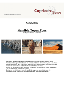 Namibia Topas Tour - Capricorn Tours