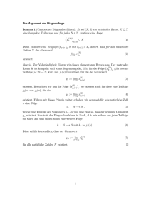 Das Argument der Diagonalfolge Lemma 1 (Cantorsches - JP-G.de
