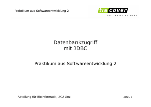 Datenbankzugriff mit JDBC