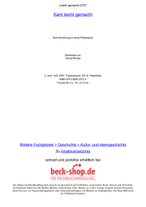 Kant leicht gemacht - ReadingSample - Beck-Shop