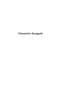 Chemische Energetik - T