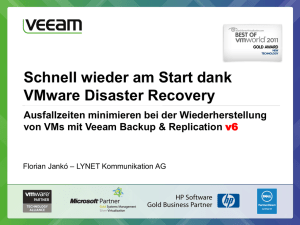 Schnell wieder am Start dank VMware Disaster Recovery