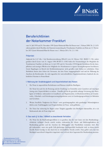 Richtlinien Notarkammer Frankfurt