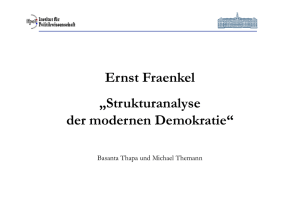 Ernst Fränkel - Strukturanalyse der modernen