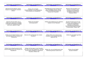 Die Evolution von Populationen