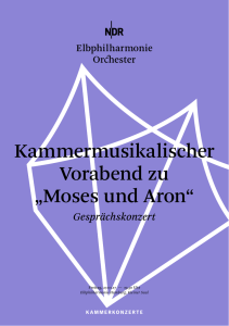 Kammermusikalischer Vorabend zu „Moses und Aron“