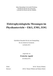 Elektrophysiologische Messungen im Physikunterricht