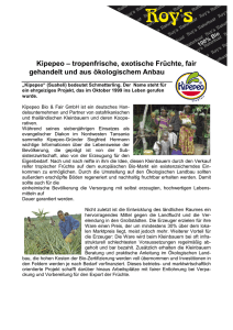 Kipepeo – tropenfrische, exotische Früchte, fair gehandelt und aus