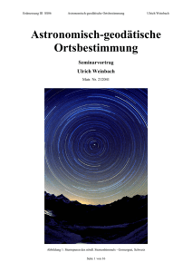 Astronomisch-geodätische Ortsbestimmung