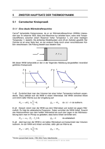 5 ZWEITER HAUPTSATZ DER THERMODYNAMIK 5.1 Carnotscher