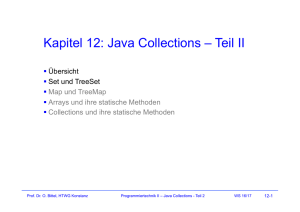 Kapitel 12: Java Collections – Teil II