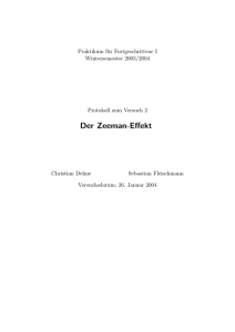 Der Zeeman-Effekt - fleischmann