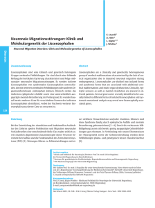 Neuronale Migrationsstörungen: Klinik und Molekulargenetik der