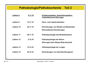 Pathobiologie/Pathobiochemie Teil 2