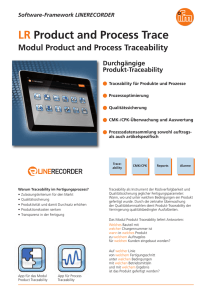 LR Product and Process Trace