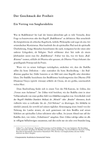 Der Geschmack der Freiheit - Buddhistische Gemeinschaft Triratna