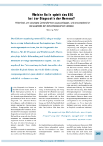 Welche Rolle spielt das EEG bei der Diagnostik der