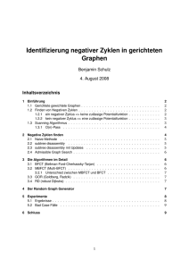 Identifizierung negativer Zyklen in gerichteten Graphen