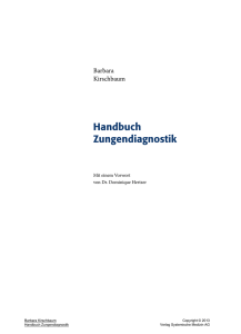 Handbuch Zungendiagnostik - Verlag Systemische Medizin