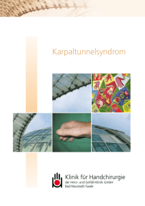 Karpaltunnelsyndrom - Campus Bad Neustadt