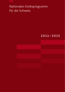 Nationalen Krebsprogrammes 2011-2015