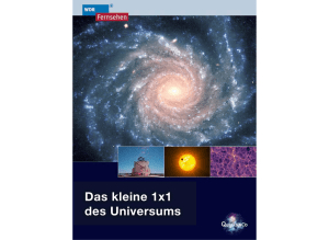 Das kleine 1x1 des Universums