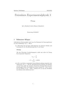 Ferienkurs Experimentalphysik 3